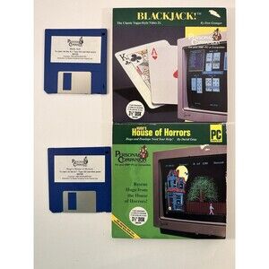 Personal Companion PC Games Lot Of 2 Hugo’s House Of Horrors Blackjack Disks